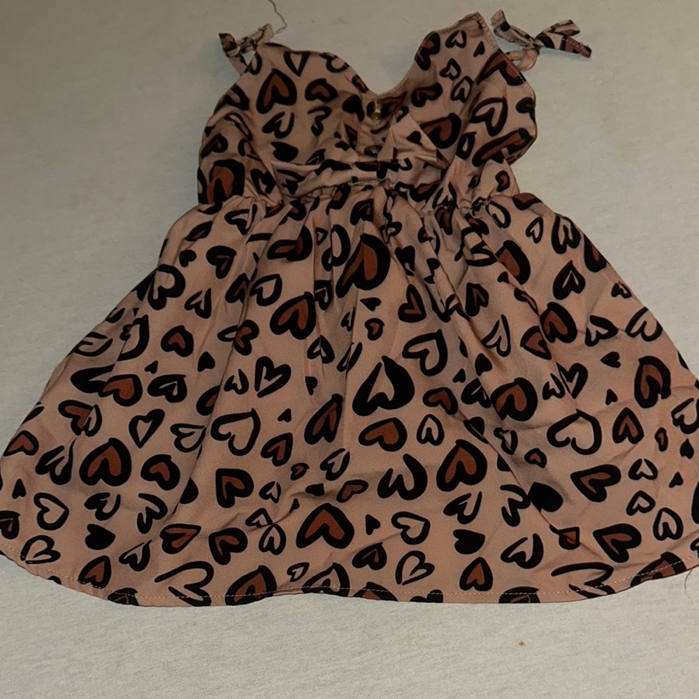 Heart Patterned Kids Size 18-24M SHEIN Dress.